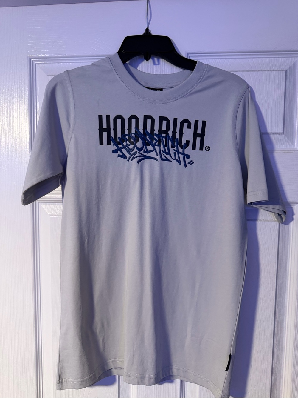 Hoodrich Kids' Short Sleeve Logo Tee in Light Gray